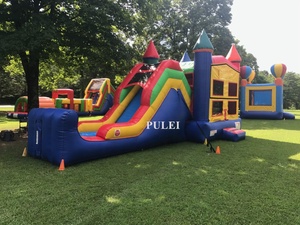 Toboggan gonflable à <span class=keywords><strong>ballon</strong></span> <span class=keywords><strong>3</strong></span> en 1 Château sautant Installation facile Château gonflable Toboggan de piscine PVC Toboggan gonflable pour enfants - Product Image 4