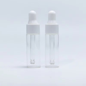 จัดส่งภายใน 2 วัน ขวดน้ำหอมขนาด 5 มล. ขวดแก้วใสขนาดเล็กพร้อมหลอดหยดสำหรับน้ำมันหอมระเหย - Product Image 2