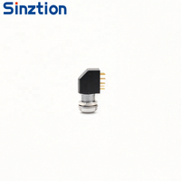 Connecteur Sinztion 90 Elbow B Series Aviator Push Pull Circulaire à Montage sur Circuit Imprimé pour l'Aviation et l'Aérospatiale