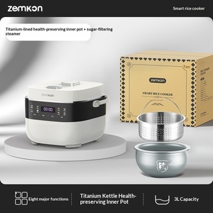 Olla Arrocera Multifuncional Zemkon <span class=keywords><strong>de</strong></span> Alemania para 3-4 Personas con Separación <span class=keywords><strong>de</strong></span> Sopa y Recipiente Interior <span class=keywords><strong>de</strong></span> Titanio - Product Image 6