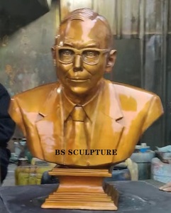 Decoración interior Escultura de metal Estatua Escultura Famoso bronce Martin <span class=keywords><strong>Luther</strong></span> King Retrato Escultura - Product Image 2