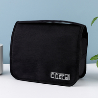 Trousse de Toilette de Voyage Imperméable en Polyester Grande Capacité Multifonctionnelle pour Organisateur Pochette Suspendue Portable Affaires