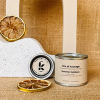 Boîtes rondes en étain pour bougies, peinture à l'huile, argent, personnalisées, liquide, matcha, café en poudre, thé, 8OZ, 10OZ, 12OZ, étiquette adhésive