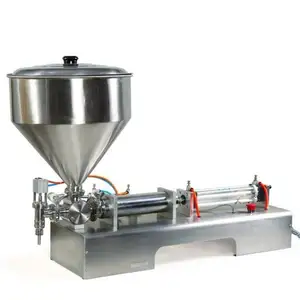 High Precise Pneumatic piston cream filling machine for honey, sauce, butter, cheese, paste, jam 50-500ml