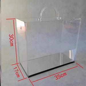 핫 세일 모던 아크릴 플라워 박스 투명 돔 속 오래가는 보존 영원한 장미 우아한 플로어 화병 선물 - Product Image 5