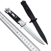 Couteau de survie pliable personnalisé OEM en acier inoxydable avec lame en acier inoxydable et manche en aluminium, qualité DIY