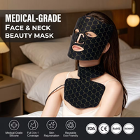 Masque facial LED infrarouge rouge à prix d'usine, rechargeable, portable, avec télécommande, pour le visage