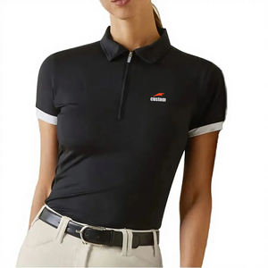 Vêtements de <span class=keywords><strong>golf</strong></span> personnalisés pour femmes, t-shirt polo à manches courtes, respirant, séchage rapide, polo de <span class=keywords><strong>golf</strong></span> pour femmes, polo de sport pour femmes - Product Image 4