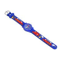 Montre pour enfants, motif planète de dessin animé, montre de sport 3D, montre de luxe pour enfants, chronographe étanche, analogique, PC, acier inoxydable, 18 mm, PV... 3D C...