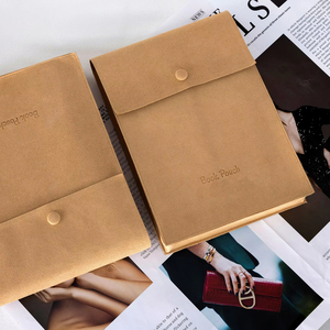 Factory Wholesale Customized Printed Thick Big Size <b>Gift</b> Packaging Book Bag Note Book Packaging Bag With Button - Product Image 2