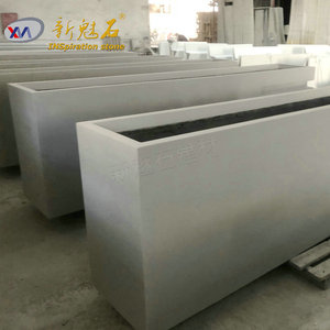 Nouvelle jardinière en béton GRC Magic Stone pour extérieur, décoration paysagère municipale, conteneur de plantation préfabriqué - Product Image 3