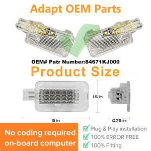 Lámpara de luz de panel de puerta de cortesía lateral LED para <span class=keywords><strong>Subaru</strong></span> Forester <span class=keywords><strong>Outback</strong></span> Legacy 2013-2022, XV Tribeca 2011-2014 - Product Image 4