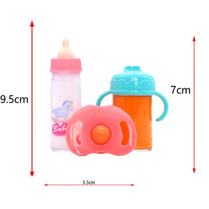 Set de Alimentación Mágica de Gran Tamaño, Cochecito de Juguete con Biberón, Chupete y Muñeca - Product Image 6