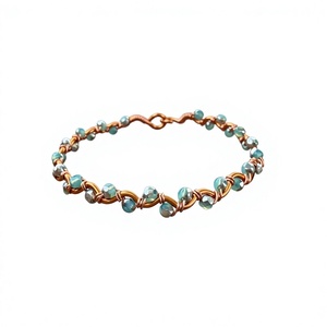 Solid <b>Copper</b> Women's <b>Bracelet</b> Engraved Tribal Pattern Adjustable Open Cuff Jewelry Customized Size for Daily Fashion Wear - Product Image 1