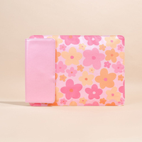 Housse d'ordinateur portable en cuir imperméable pour femme avec chargeur sans fil, logo personnalisé, mignonne et pratique pour les voyages