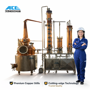 Système de distillation en colonne en cuivre de 3000L avec chaudière à double enveloppe, panier de distillation, condenseur, nettoyage CIP automatique et réservoir de stockage - Product Image 6