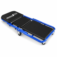 Chariot d'atelier pliable pour mécanicien, avec roulettes pivotantes, outil professionnel pour la réparation automobile