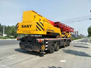 Grue sur camion hydraulique Sany d'occasion de 75 tonnes, alimentée par un moteur Weichai, avec une excellente hauteur de levage, à vendre - Product Image 5