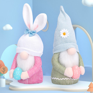 Nuevo Conejo de Pascua con Huevo, Muñeco de Peluche sin Rostro, Regalo - Product Image 1