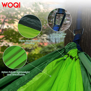 เปลญวนแคมป์ปิ้ง Woqi แบบคู่ ขนาด 118 นิ้ว x 78 นิ้ว ทำจากไนลอน น้ำหนักเบา สำหรับเดินทางท่องเที่ยวกลางแจ้งและชายหาด - Product Image 4