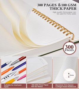 Premium Waterproof Durable Spiral Notebook Anti-Drop A4 B5 <b>A5</b> Leather Notebook with Elastic Band Student Thick Paper <b>Notepad</b> - Product Image 3