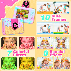 Çocuklar için Sıcak Fırsat Pembe/Mavi Küçük Dijital Fotoğraf Makinesi, Kendi Kendine Çekilen Resimler, Videolar, Futbol İzleme ve Dünya Kupası İzleme - Product Image 5