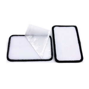 แผ่นป้ายซับลิเมชันสำหรับเสื้อผ้าแผ่นเปล่าแผ่นติดด้านหลังแบบมีกาว/ห่วง - Product Image 5