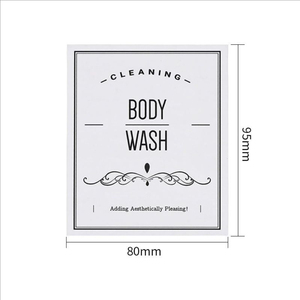 12 étiquettes en vinyle pour bouteilles de désinfectant pour les mains, adaptées aux bouteilles de désinfectant pour les mains, rangement dans la salle de bain, autocollants imperméables et résistants à l'huile - Product Image 4