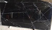 Grande dalle de marbre noir Marquina en pierre naturelle, moderne, imperméable, pour l'intérieur d'hôtel/villa, avec garantie d'un an