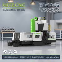 Centro de Mecanizado de Piezas Aeroespaciales HLC2016, Fresadora CNC de Doble Columna con Pórtico BT50 para Piezas Estructurales Grandes