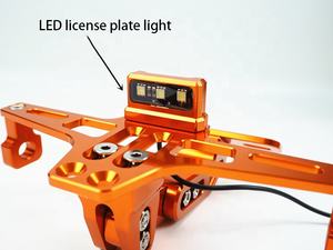2022 nuovo produttore personalizzato supporto per telaio targa a Led in alluminio per moto a buon mercato - Product Image 3