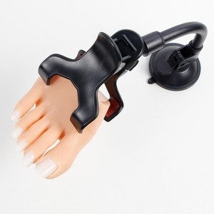 Modèle de pied artificiel pour la pratique de l'art des ongles, avec rainure pour les ongles intégrée, pièces d'ongles à clipser, ventouse universelle, support en silicone - Product Image 4