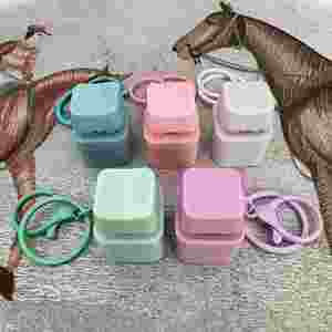 Square Key Round Key Keychain <b>Switch</b> Tester <b>Small</b> Round Key Toy Keyboard Plastic Keychain LED <b>Light</b>-Up Keychain - Product Image 3