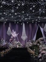 Lustre de mariage Flèche de Cupidon, structure en fer, perles en acrylique et cristal, suspension de plafond pour événements, banquets, scènes, décoration de mariage