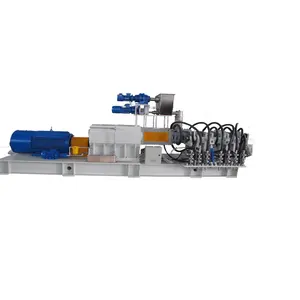 Clam shell Barrel Co-Rotating Compounding Twin Screw Extruder For Alloy Plastics Production Line