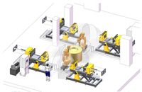 Système de moulage automatique robotisé en alliage d'aluminium avec contrôle de haute précision pour pièces métalliques industrielles