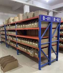 ชั้นวางสินค้าอเนกประสงค์สองด้านทำจากเหล็กอัลลอยด์ทนทาน ชั้นวางของซุปเปอร์มาร์เก็ตสำหรับงานหนัก อุปกรณ์จัดเก็บสินค้า - Product Image 3