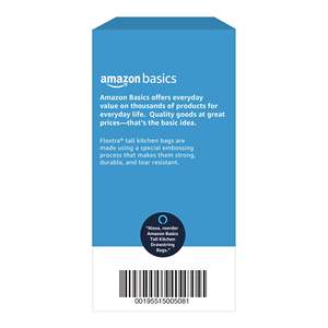 Sacs poubelle de cuisine à cordon de serrage de 13 gallons, en HDPE, jetables, taille et couleur personnalisables, OdorShield, sacs pour toute la cuisine - Product Image 3