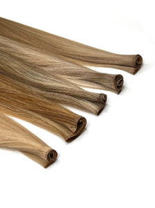 Extensiones de Cabello Humano Genius Weft, Cabello Remy Virgen con Cutícula Alineada, Trama Delgada, 12-28 Pulgadas, Color Balayage, Mechas Ombre, Hechas a Mano - Product Image 3