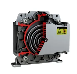 YiBangスクロールエアコンプレッサーヘッドオイルフリー3hp 8bar 380V 50Hz永久磁石モーター