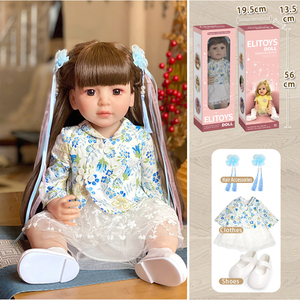 Muñeco Bebé <span class=keywords><strong>Reborn</strong></span> de Silicona de 60 cm con <span class=keywords><strong>Ojos</strong></span> <span class=keywords><strong>Cerrados</strong></span>, Bebé de Simulación - Product Image 3