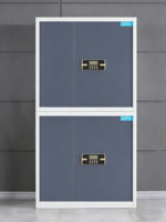 Armoire de sécurité en acier épaissi avec serrure électronique à code, 4 portes et 2 tiroirs, pour chambre, école, hôpital, usage commercial