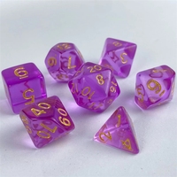 Fabricants de dés polyédriques personnalisés en acrylique, fournisseur de dés pour Dungeons and Dragons, ensemble avec logo pour prise de décision