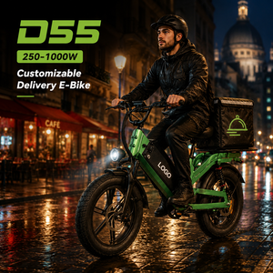Bicicleta Eléctrica Híbrida D55 con Llantas Gruesas, Bicicleta Eléctrica Todoterreno, Fatbike Eléctrica, 48V, Doble Suspensión, 750W, 55ah, Bicicleta Eléctrica de Montaña - Product Image 1