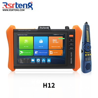 Cámara de Vigilancia Rsrteng H12, Monitor de Cámara IP 8K, Cable Hi-POE, Prueba CVBS, Herramientas de Red WiFi SFP, Rastreador de Cables