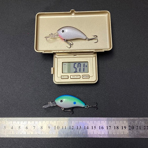 5.5g ABS matériel dur leurre crochets pour lac d'eau douce et rivière brochet pêche bar truite manivelles - Product Image 5