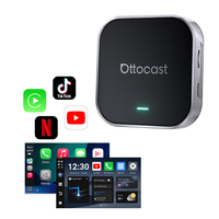 Ottocast Otto Plus 3'ü 1 Arada AI Box Kablosuz Carplay Android Auto Çift SIM Android 13 4+64GB RAM ROM 256GB'a Kadar Genişletilebilir