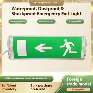 3W IP65 LED緊急バルクヘッドライト、防塵、壁に取り付けられたサイン緊急ライト - Product Image 2