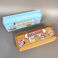 Trousse à crayons double couche de grande capacité Labubu-Cadeau pour garçons et filles