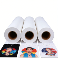 Rouleaux de papier de sublimation personnalisés de haute qualité, papier de transfert thermique par sublimation à jet d'encre personnalisé pour l'impression de t-shirts
